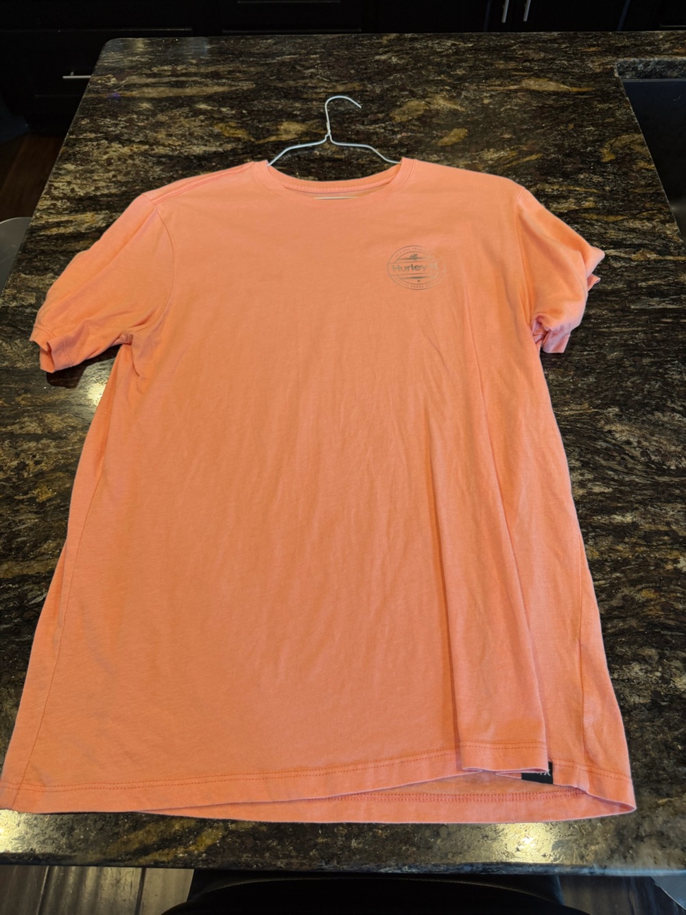Hurley Men's Short-Sleeve Crew T-Shirt in Peach